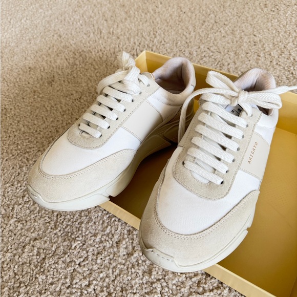Axel Arigato Shoes - Axel Arigato Cream and White Sneakers